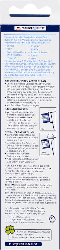 Dontodent brossettes Active Clean 8 pièces