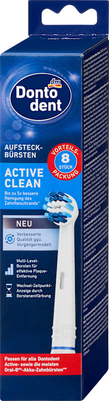 Dontodent brossettes Active Clean 8 pièces