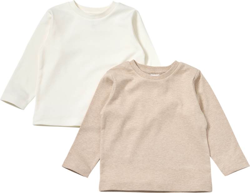 ALANA T-shirts manches longues beige, Taille 98, lot de 2