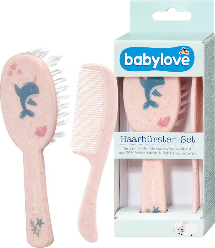 babylove Set Brosses rose Dauphin 2 pièces 1 pièce