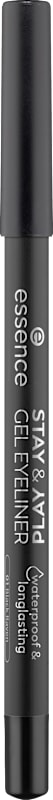 essence Eyeliner gel Stay Play 01 Black Raven, 1,3 g