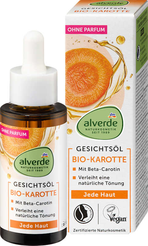 alverde NATURKOSMETIK Huile visage carotte bio 30 ml