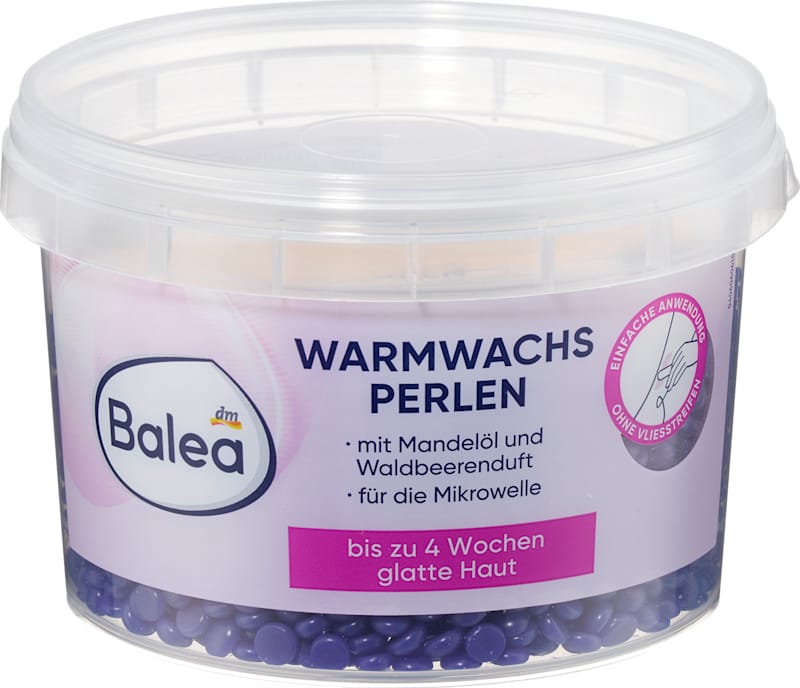 Balea Perles de cire chaude huile d'amande & baies des bois 250 g