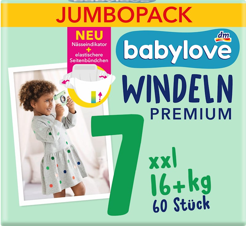 babylove couches Premium T7 XXL (16+ kg) maxi pack 60 pcs