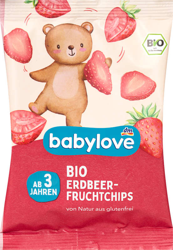 babylove Snack enfant Chips de fraise dès 3 ans 12 g