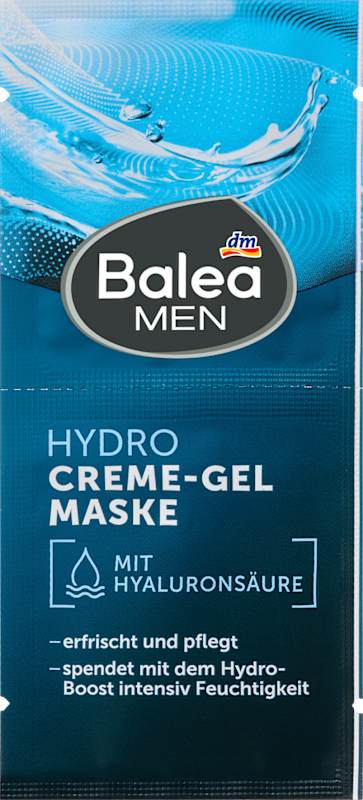 Balea MEN Masque visage crème-gel Hydro 16 ml