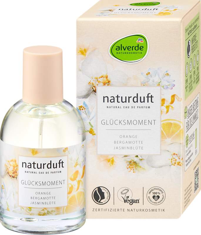alverde NATURKOSMETIK Eau de Parfum Glücksmoment 50 ml