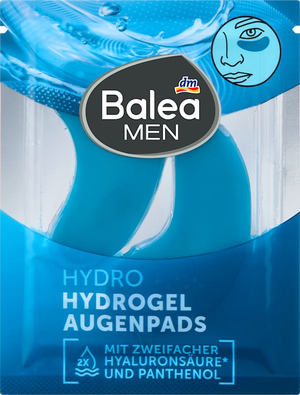 Balea MEN patchs yeux hydrogel (1 paire), 2 pièces