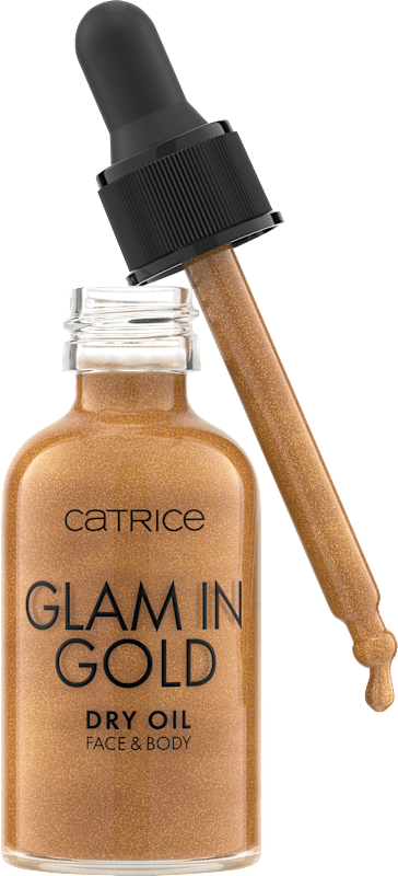 Catrice Blush & Highlighter Glam In Gold Dry Oil 010 Stay Golden, 30 ml — produit allemand authentique au Maroc