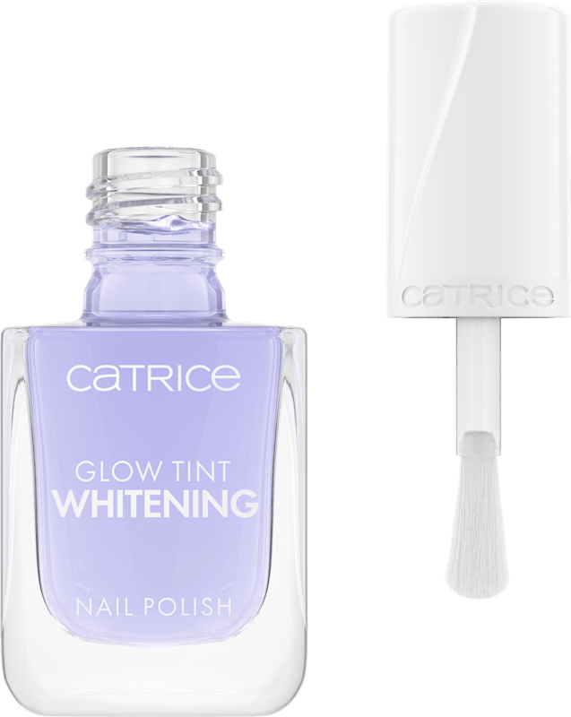 Catrice Vernis à ongles Glow Tint Whitening 020 Bye Bye Yellow, 10,5 ml — produit allemand authentique au Maroc