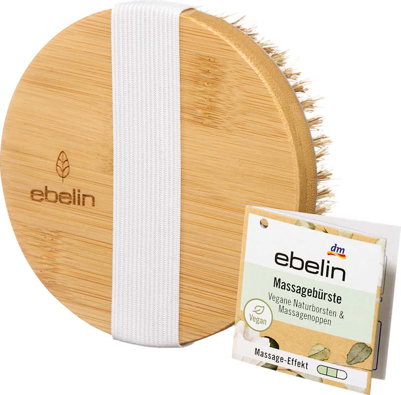 ebelin brosse de massage coco & sisal 1 pièce