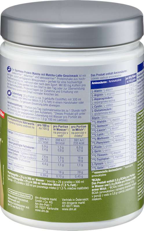 Sportness Poudre protéinée goût Matcha Latte 300 g