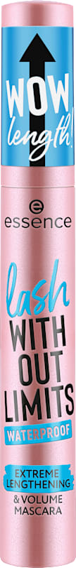 essence Mascara Lash Without Limits Extreme Lengthening & Volume 03 Black Waterproof, 13 ml