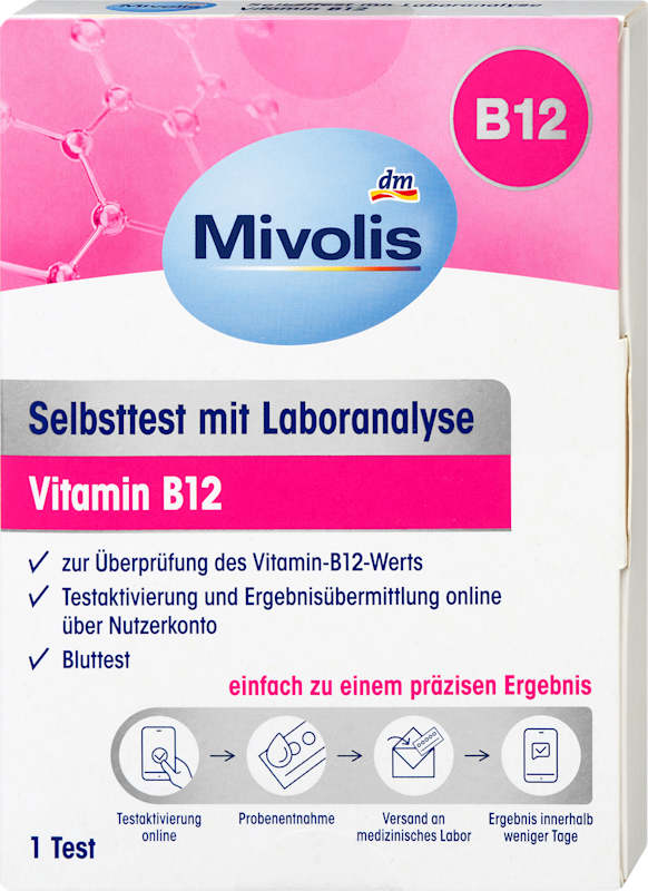 Mivolis Autotest avec analyse labo Vitamine B12 1 pièce