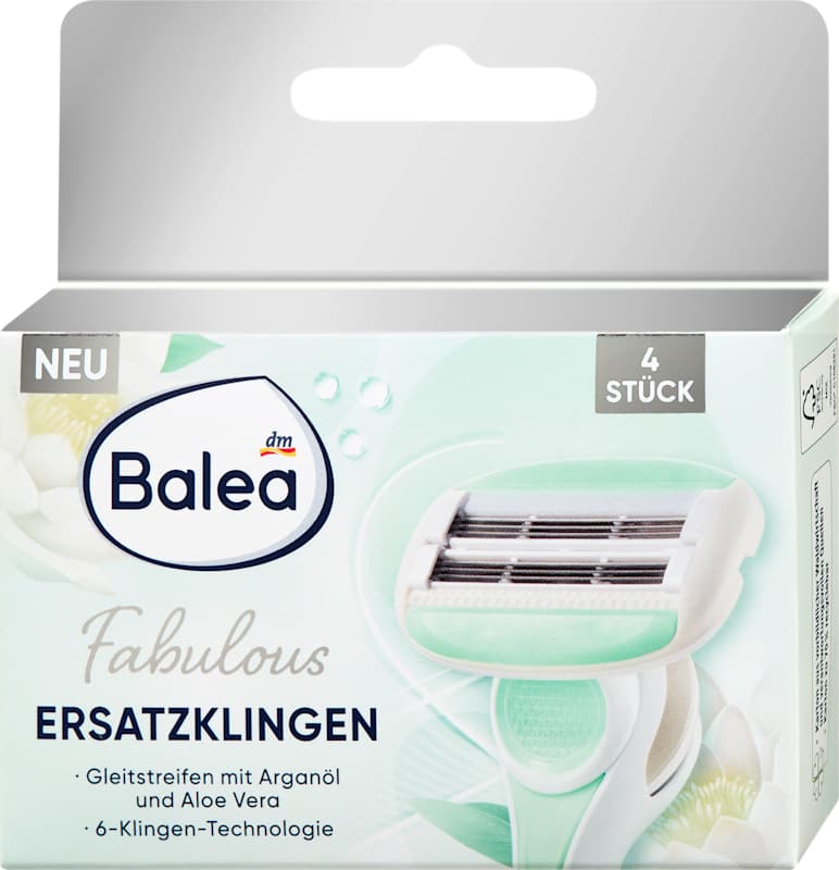 Balea Lames de rasoir Fabulous, 4 pièces