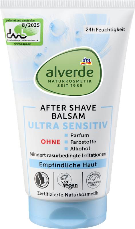 alverde NATURKOSMETIK baume après-rasage Ultra Sensitiv 125 ml