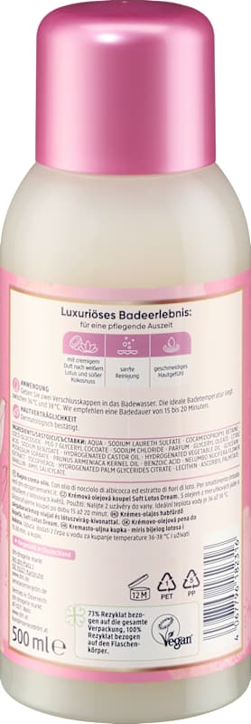 Balea bain crème-huile Soft Lotus Dream 500 ml