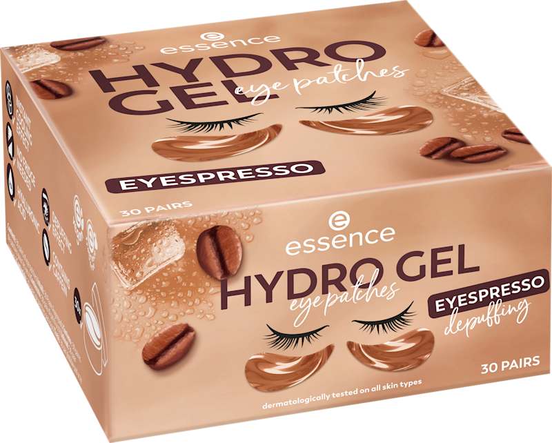 essence Patchs yeux Hydro Gel Eyespresso (30 paires), 60 pièces