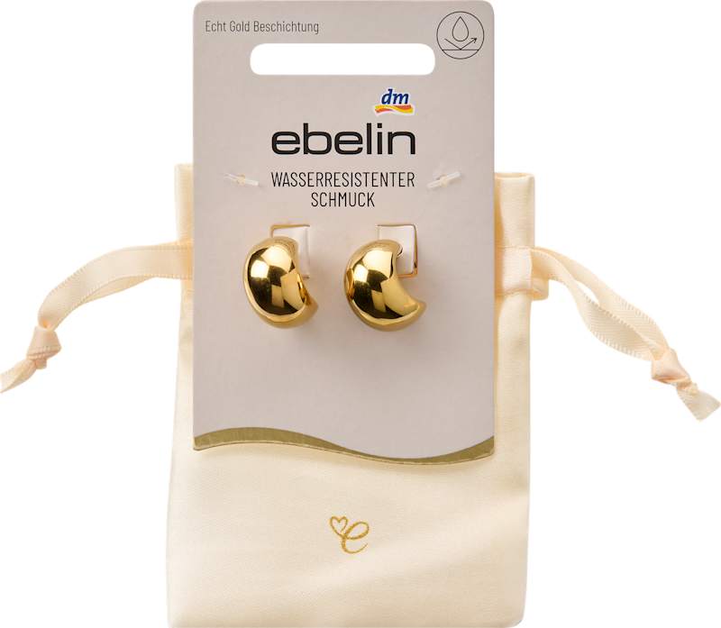ebelin Créoles waterproof aspect doré 2 pcs