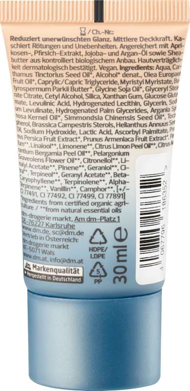 alverde NATURKOSMETIK Fond de teint 01 Naturelle 30 ml