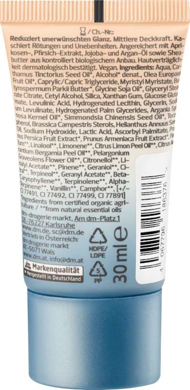 alverde NATURKOSMETIK fond de teint 03 Beige Rosé 30 ml