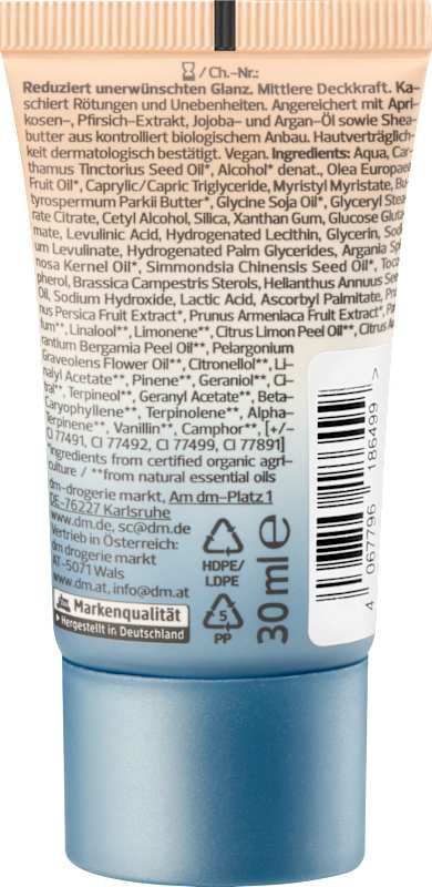 alverde NATURKOSMETIK Fond de teint Mineral 11 Walnut, 30 ml