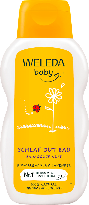 Weleda Babybad Schlaf gut Calendula, 200 ml — produit allemand authentique au Maroc