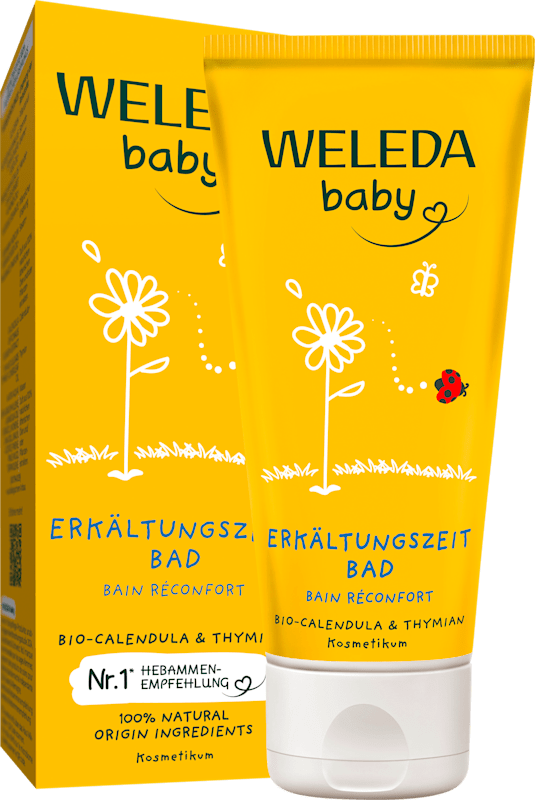 Weleda Baby Erkältungszeit Bad Calendula, 75 ml — produit allemand authentique au Maroc
