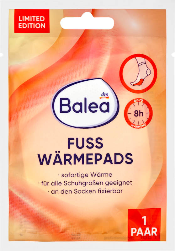 Balea Patchs chauffants pour pieds pack 10 paires 20 pc