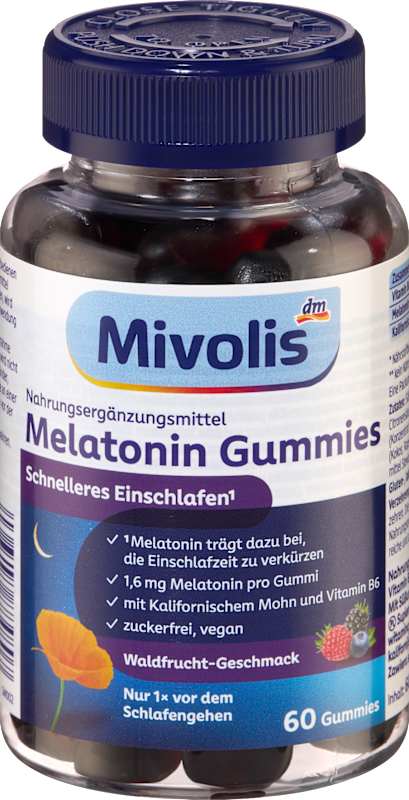 Mivolis Mélatonine gommes 60 pcs