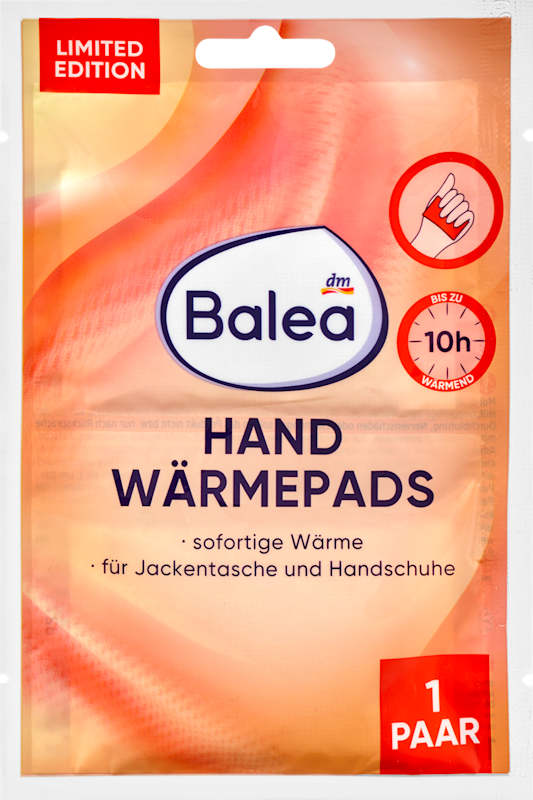 Balea Chaufferettes pour Mains Pack (10 Paires) 20 pièces