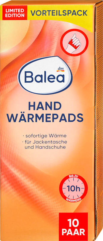 Balea Chaufferettes pour Mains Pack (10 Paires) 20 pièces