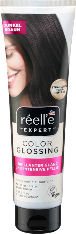 réell‘e EXPERT Soin glossing couleur Brun foncé, 150 ml