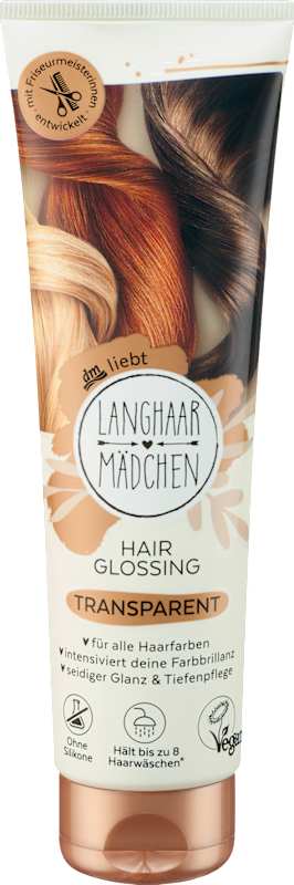 LANGHAARMÄDCHEN Soin gloss couleur Transparent, 150 ml
