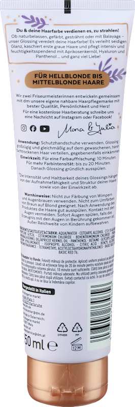 LANGHAARMÄDCHEN Soin gloss couleur Icy Blonde, 150 ml
