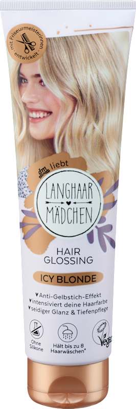 LANGHAARMÄDCHEN Soin gloss couleur Icy Blonde, 150 ml