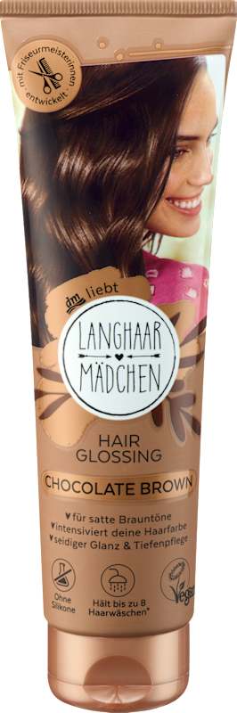 LANGHAARMÄDCHEN Soin gloss couleur Chocolate Brown, 150 ml