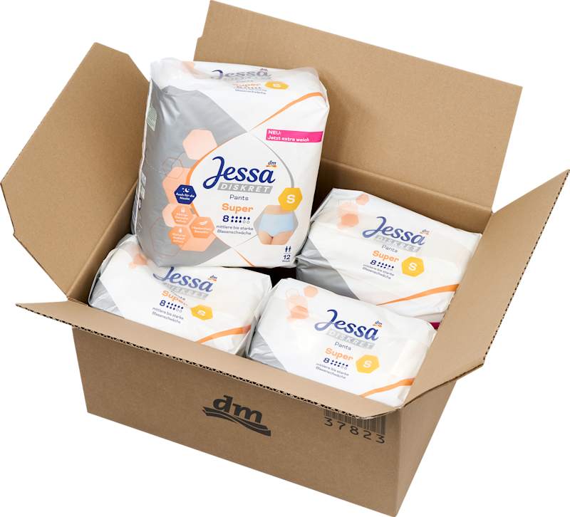 Jessa DISKRET Culottes incontinence Super T. S pack (4x12 pièces), 48 pièces