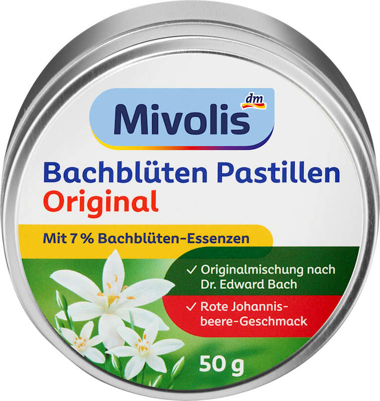 Mivolis Pastilles fleurs de Bach, 50 g