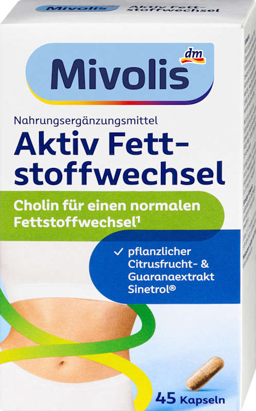 Mivolis Aktiv Métabolisme des graisses capsules 45 pièces 25 g