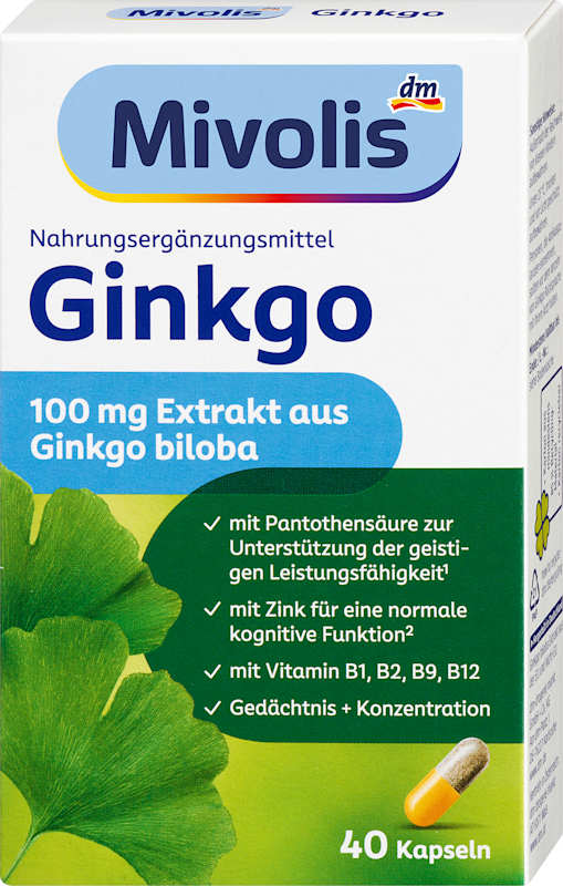 Mivolis Ginkgo capsules 40 pièces 20 g