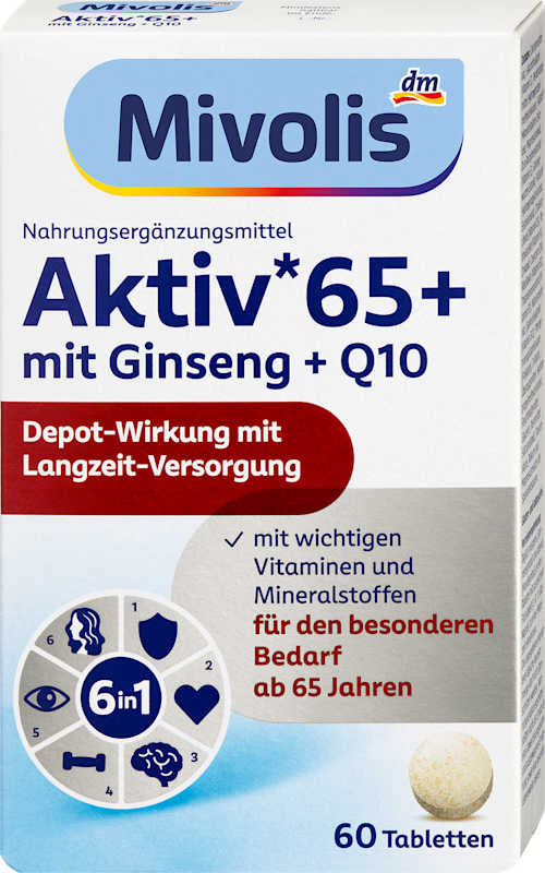 Mivolis Aktiv 65+ comprimés 60 pièces 51 g