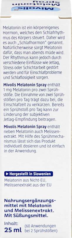 Mivolis Spray Mélatonine, 25 ml