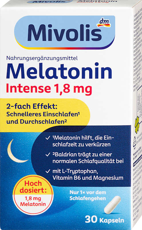 Mivolis mélatonine Intense gélules 30 pièces 23 g