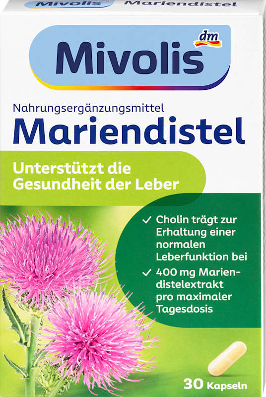 Mivolis Capsules chardon-Marie 30 pièces 16 g