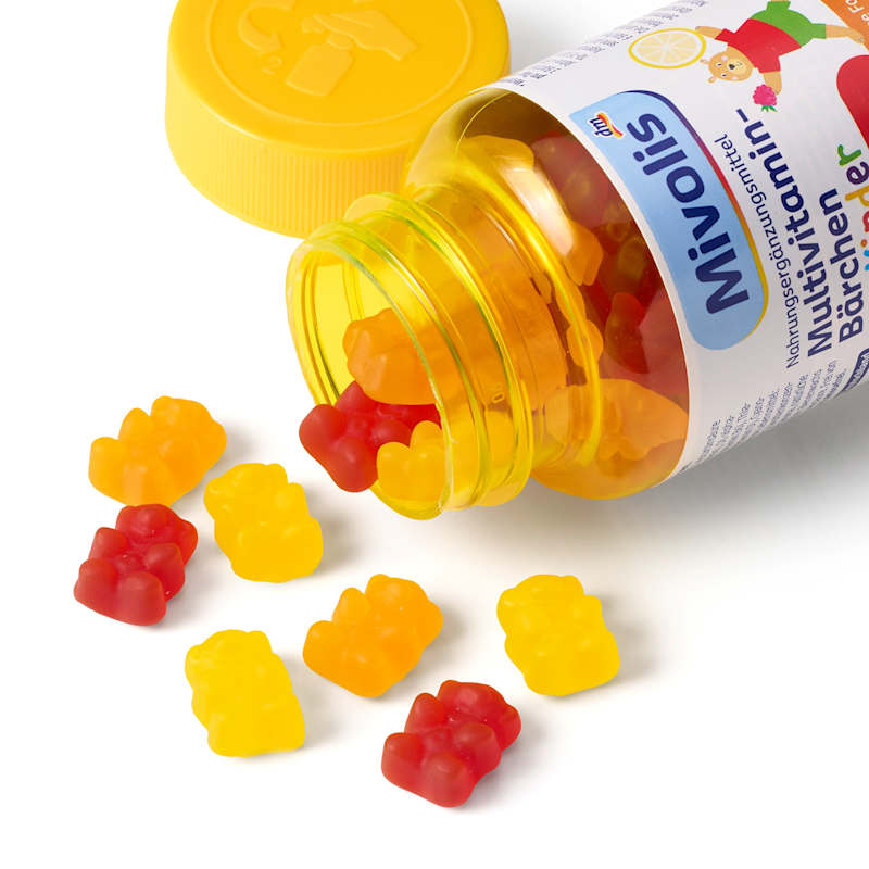 Mivolis oursons multivitaminés pour enfants 60 pièces 120 g