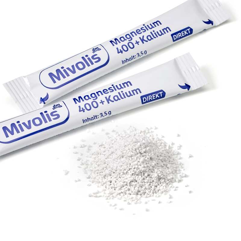 Mivolis Magnésium 400+Potassium sticks 30 pièces 105 g