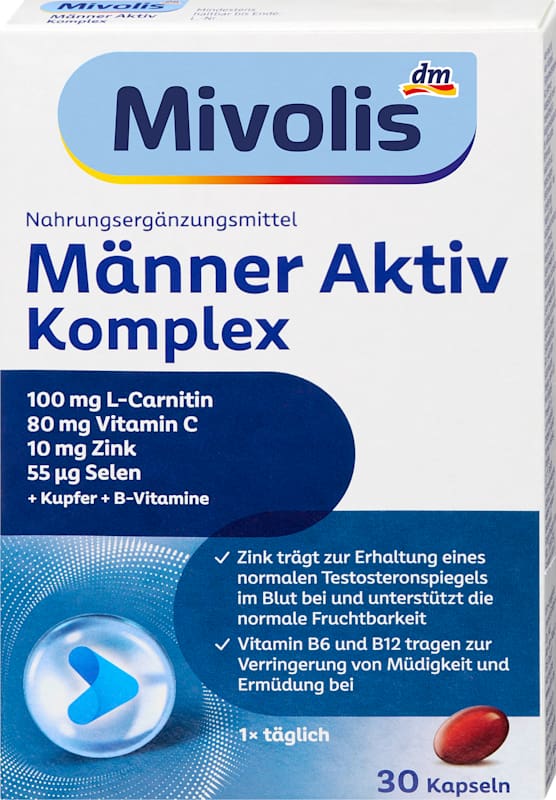 Mivolis Complexe actif homme capsules 30 pièces 26 g