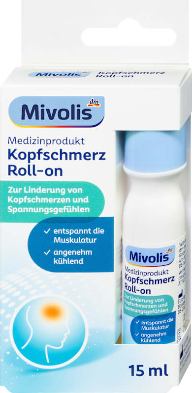 Mivolis roll-on anti-maux de tête, 15 ml