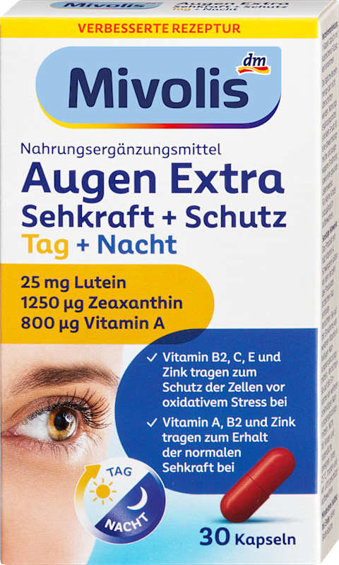 Mivolis Yeux vision + protection jour + nuit 30 capsules 16 g